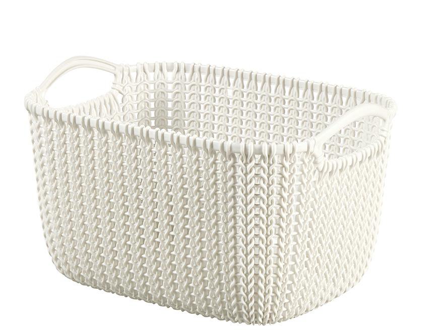 Curver karfa ferköntuð Knit small með höldum 8l, h300 x 220 x H170mm