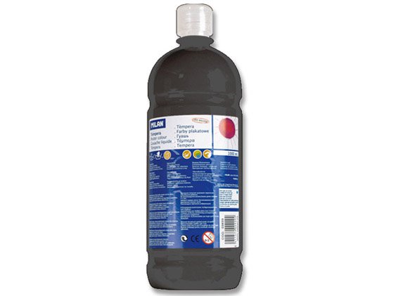 MILAN Málning þekju svört 1000ml