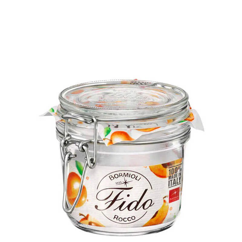 Fido krukka með spennuloki glær 0,35ltr