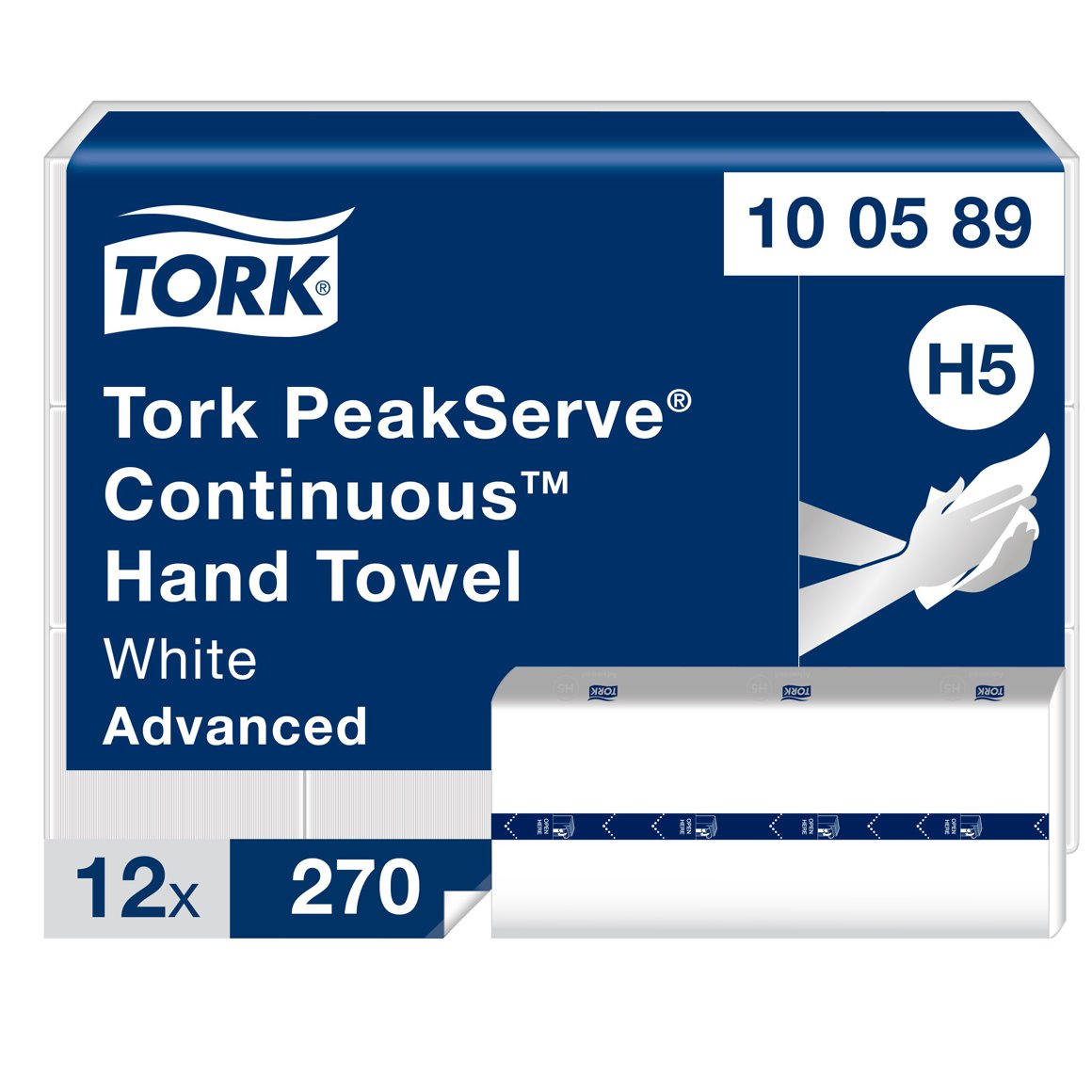 Tork Peakserve® miðaþurrkur Advanced 3240stk E H5handþurrkur miðaþurrkur pappír