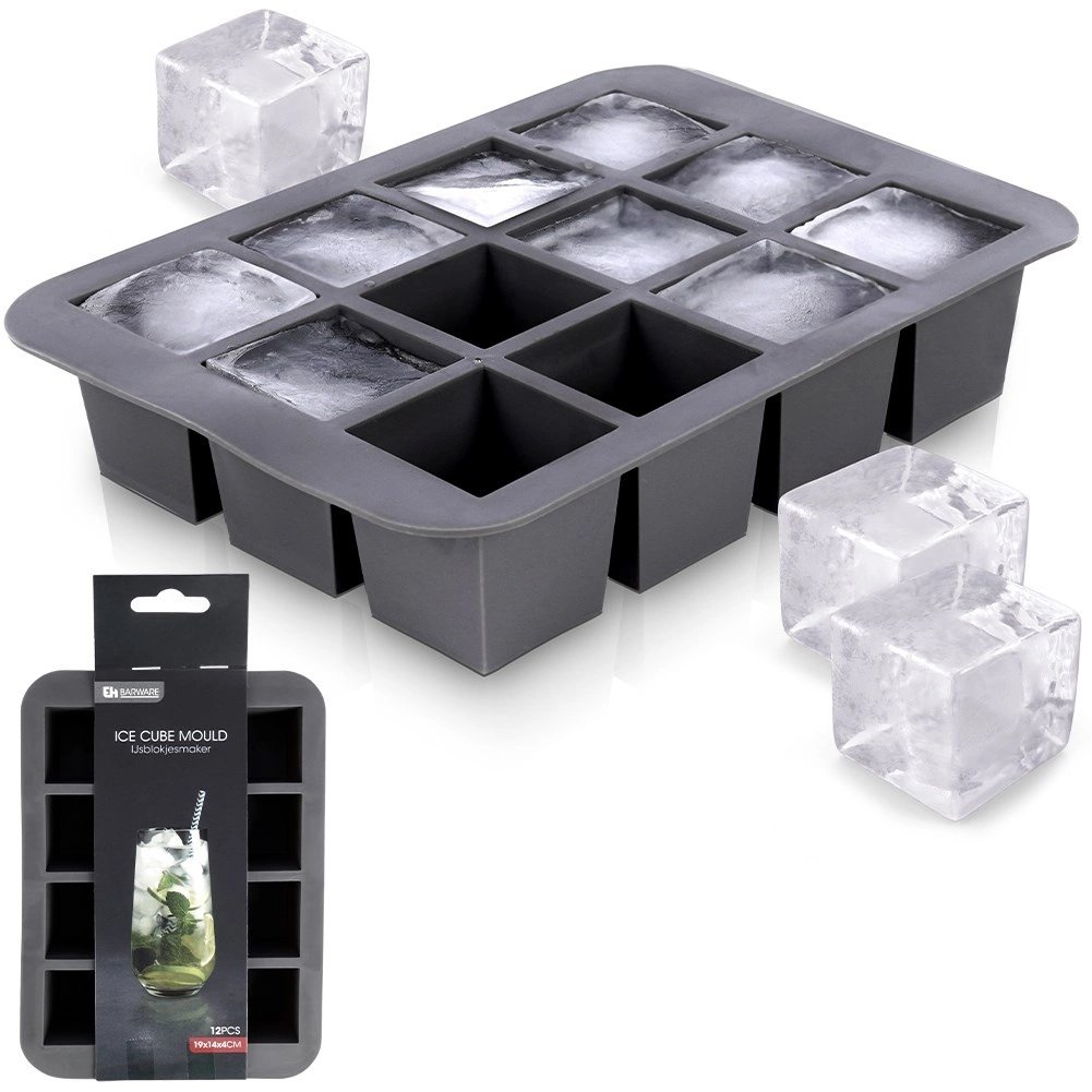 Klakaform svart sílikon fyrir 12stk 