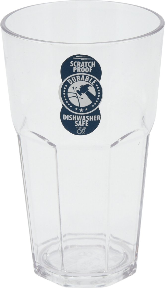 Glös harðplast glært 37cl