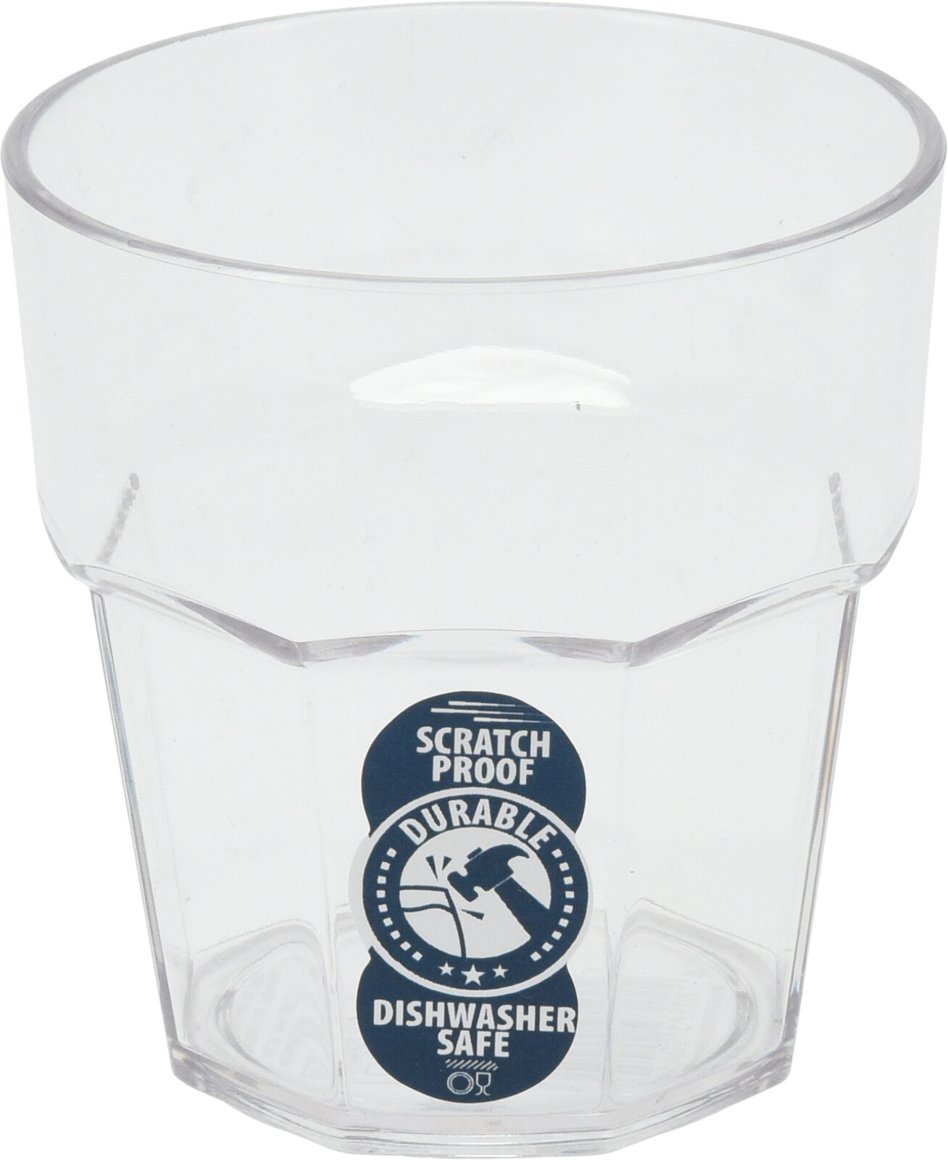 Glös harðplast glært 27,5cl