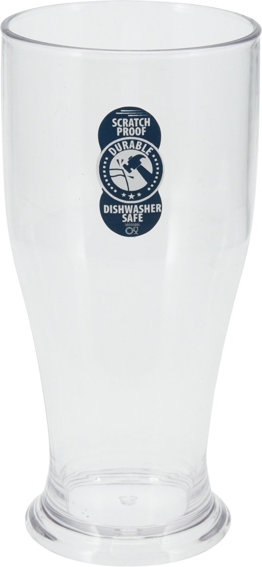 Glös harðplast bjór glært 52cl