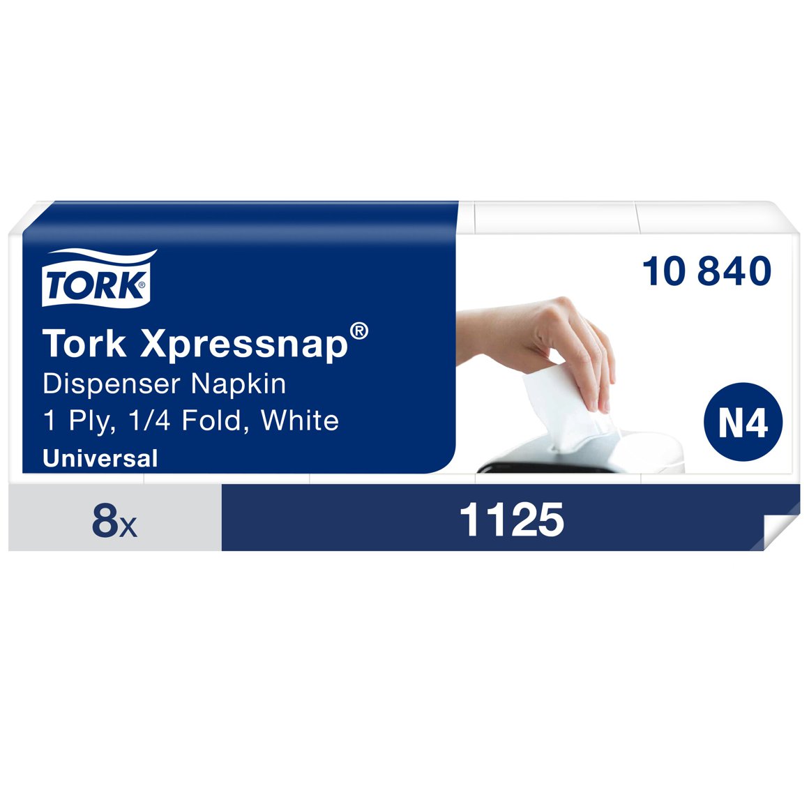 Tork Xpressnap 1l Hvítar 1125 stk E N4/N12