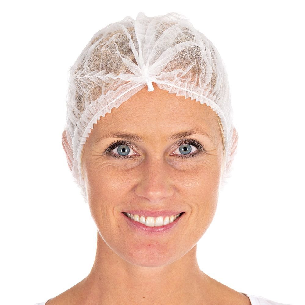 Hárhlíf hvít 100 stk 55 cm