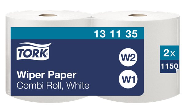 Tork V-Þurrkur hvítar 25cm 2rl E W1 W2