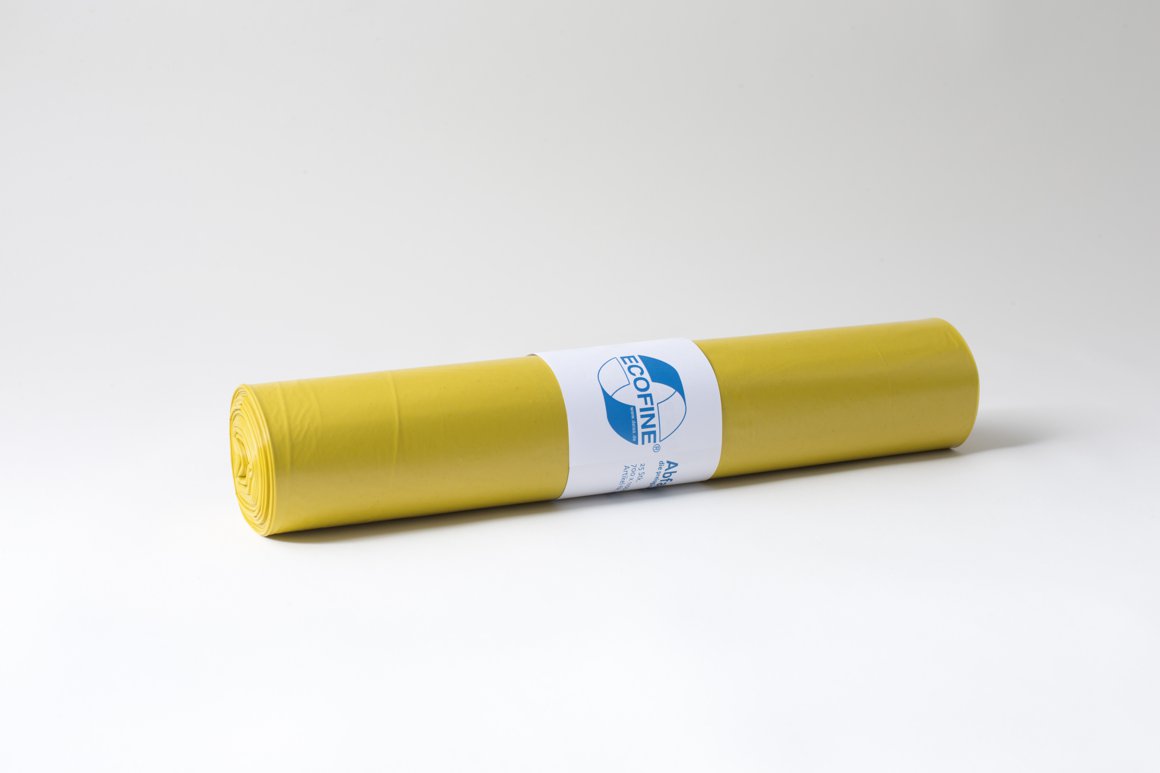 Deiss poki 70x110cm 120ltr Ecofine gulur 25my 25stk LDPE