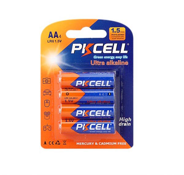 PKcell rafhlöður AA 4 stk