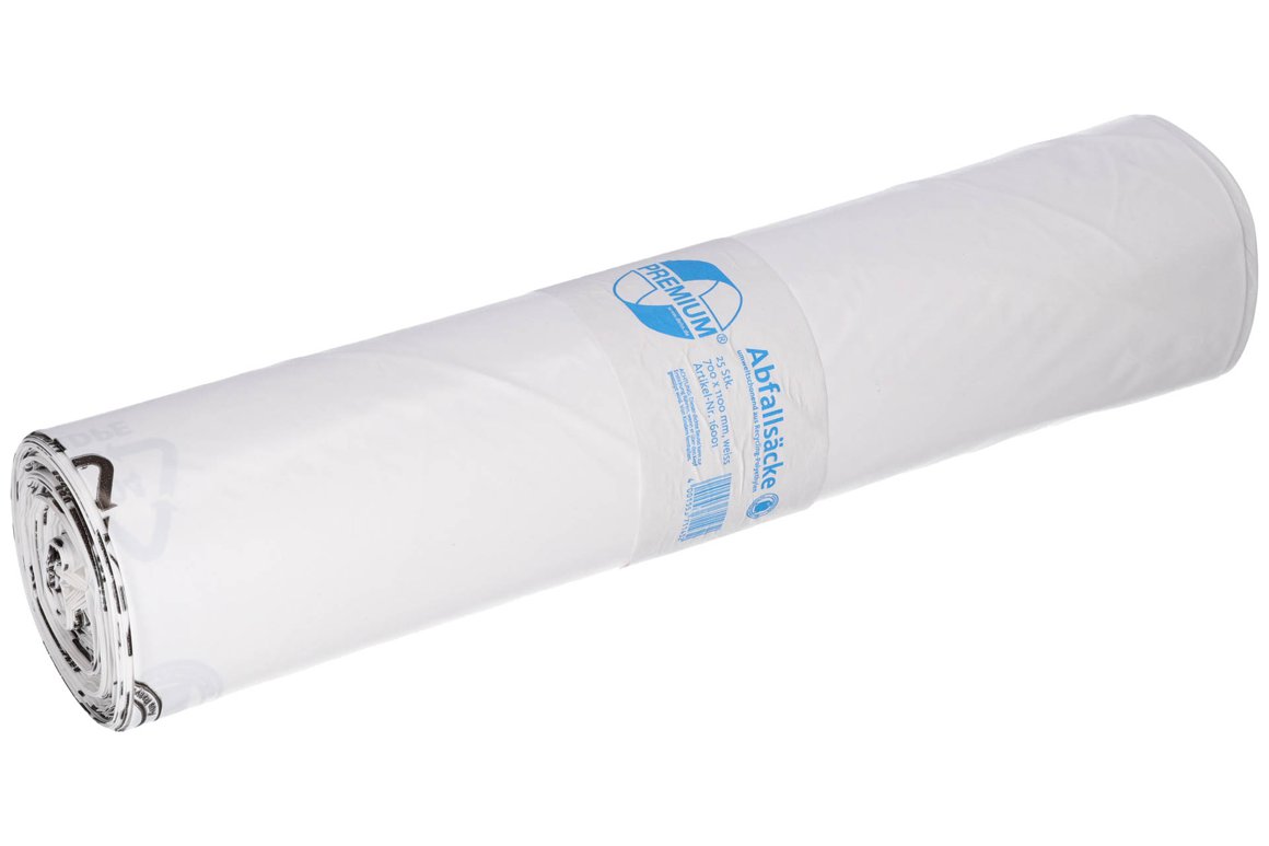 Deiss poki 70x110cm hvítur 37my 25stk LD