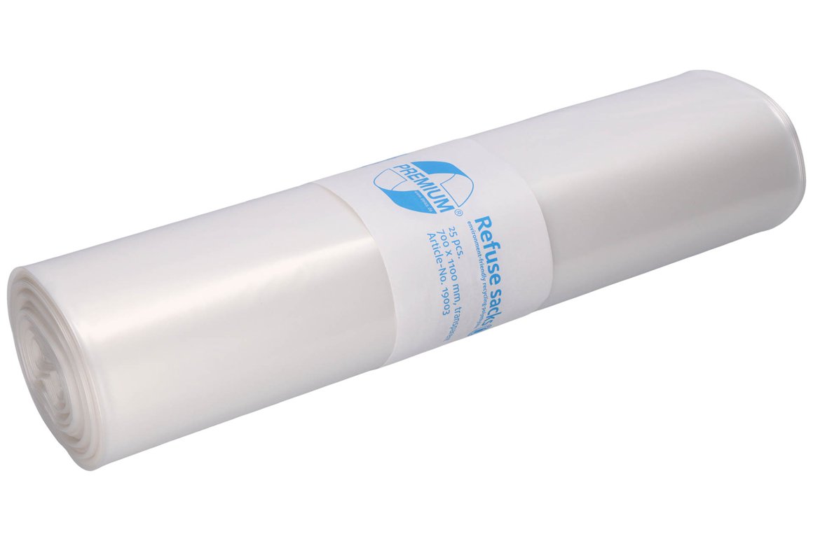 Deiss poki 70x110cm glær, 120ltr, 60my 25stk LD