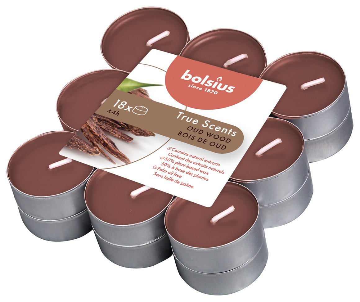 Bolsius ilmteljós True scents oud wood 18stk