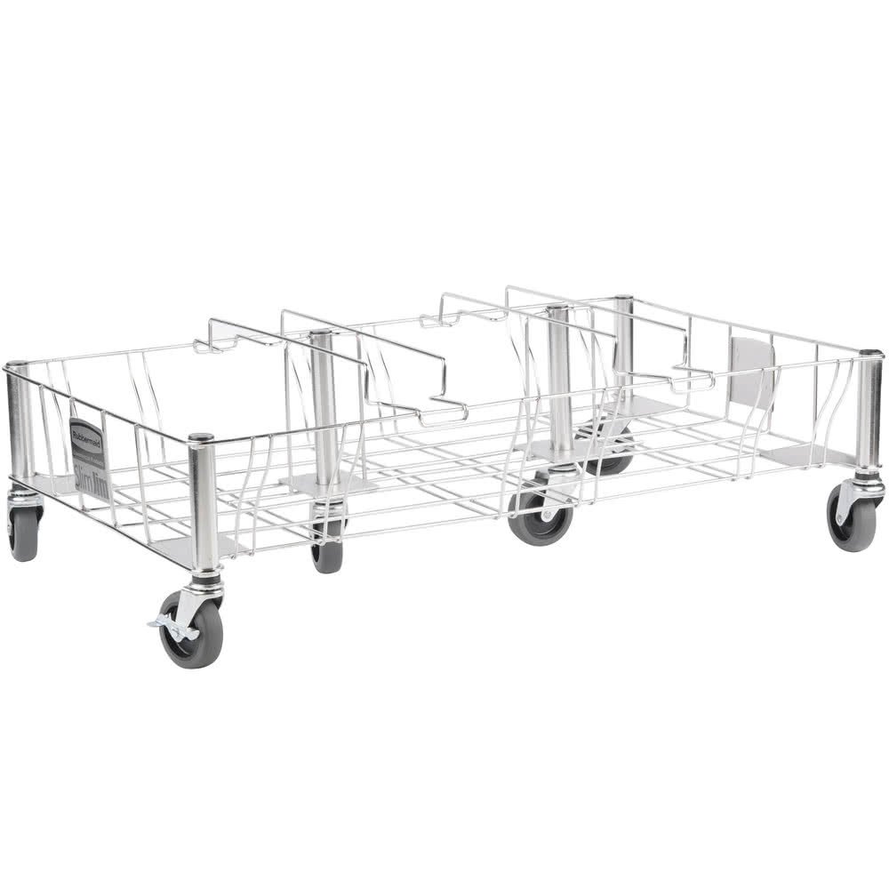 Slim Jim hjólavagn stálgrind fyrir þrjár fötur