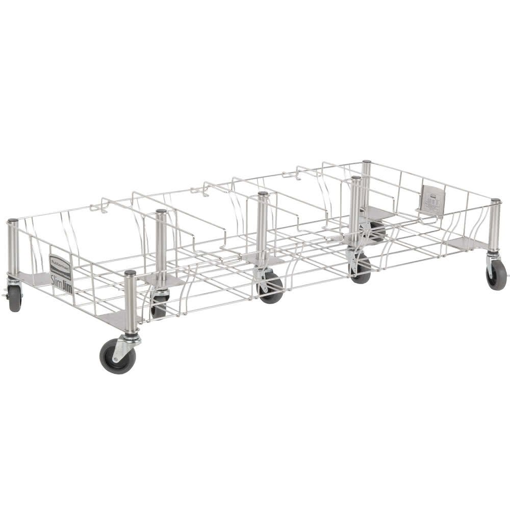 Slim Jim hjólavagn stálgrind fyrir fjórar fötur