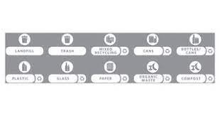 Límmiðasett fyrir Slim Jim flokkunarfötur