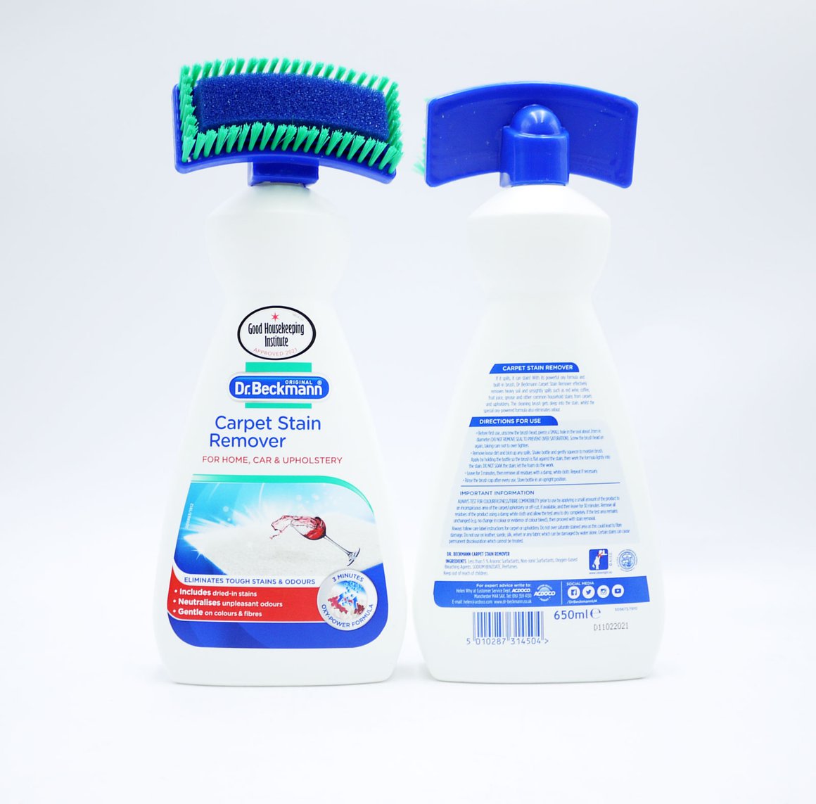 Dr, Beckmann teppahreinsiefni með bursta 650ml