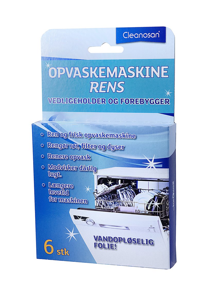 Cleanosan uppþvottavéla hreinsitöflur, 6stk í pk