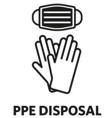 Rubbermaid límmiði - maski & hanskar