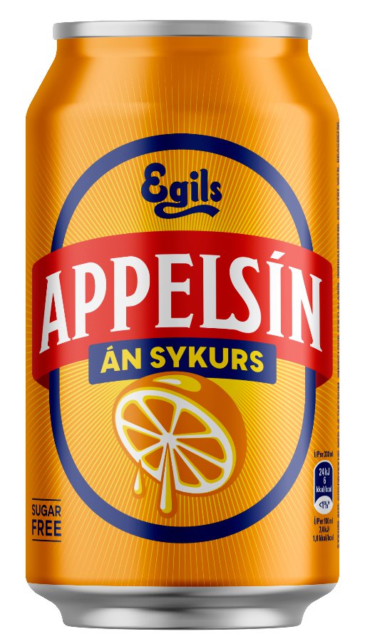 Egils appelsín án sykurs 12x33cl dósir