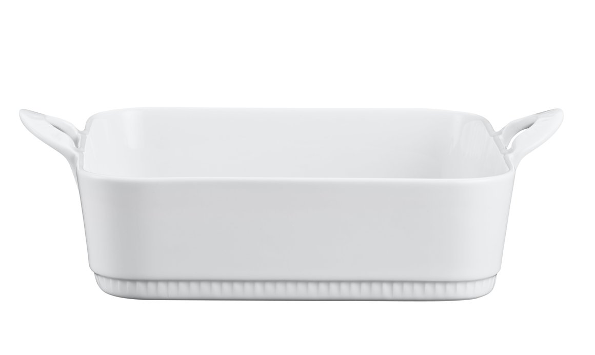 Toulouse ferk, gratindiskur eldfast hvítt 27x27cm