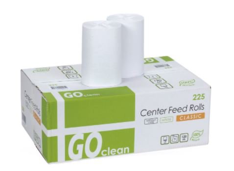 Go Clean M-þurrkur hvítar 12rl 120 mtr M1.