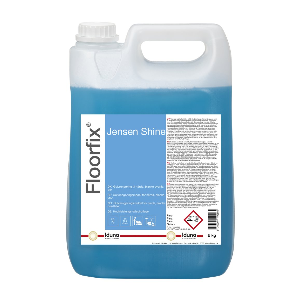 Iduna Jensen Shine gólfþvottasápa 5l