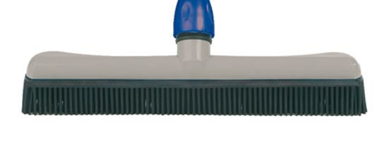 Gólfsópur með gúmmíhárum, án skafts, 28cm