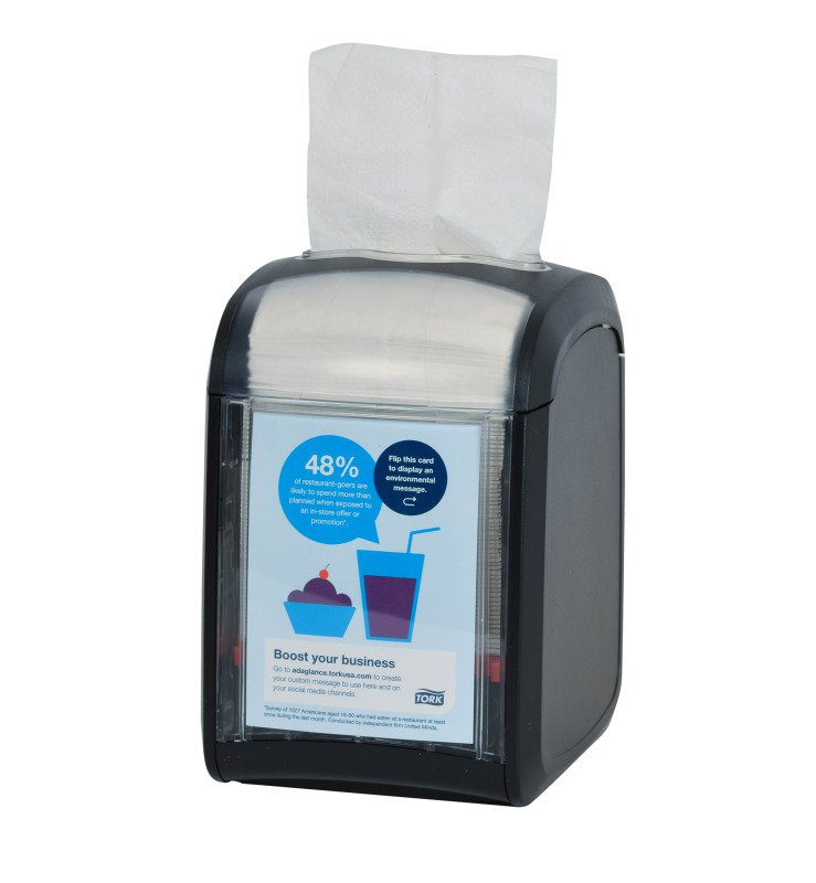 Tork Xpressnap Fit serv.skammtari svartur N14