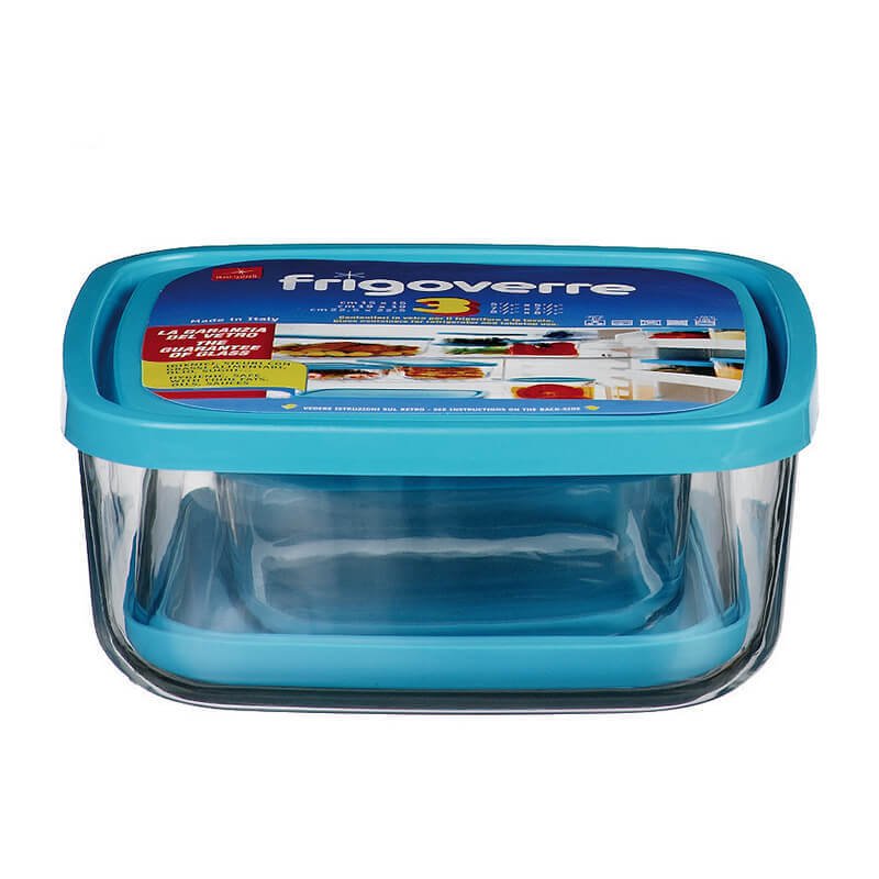 Frigoverre 3stk matvælabox gler með loki 15,19 og22cm