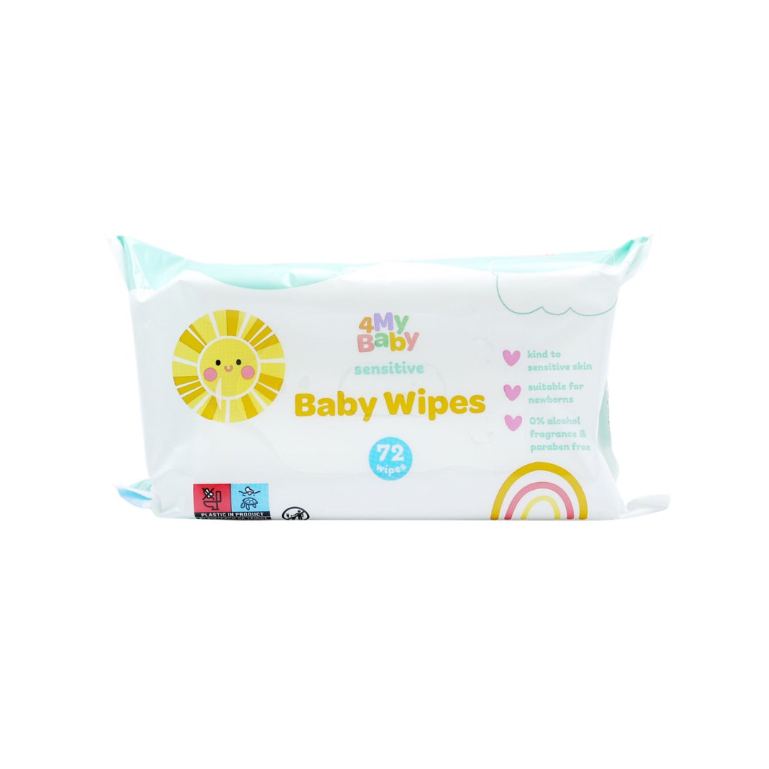 Blautklútar sensitive 4my baby 72stk