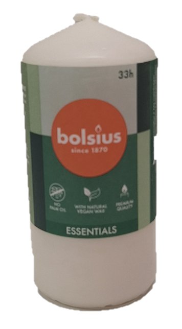 Bolsius kerti Cloudy white 12x6cm