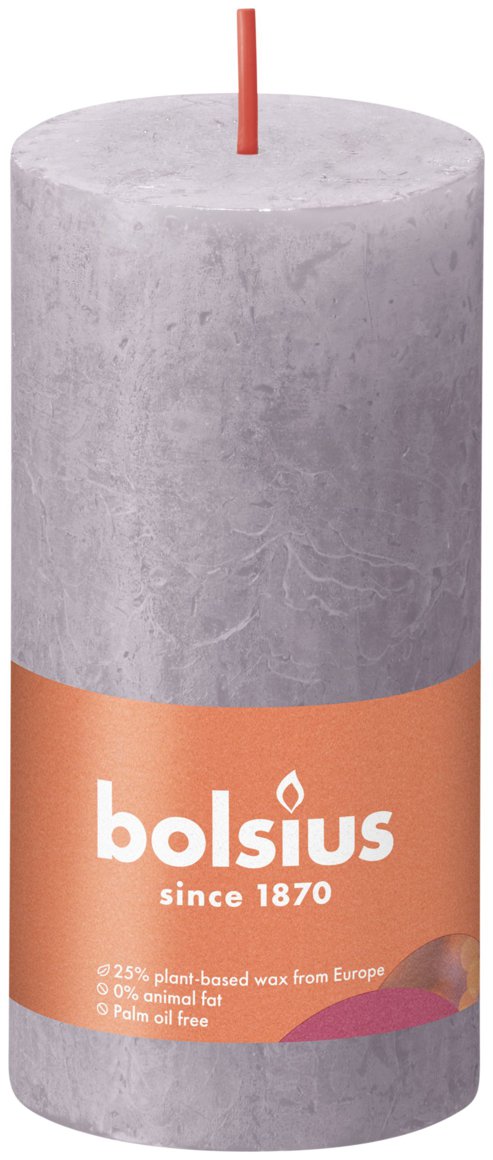 Bolsius kerti fjólublátt 10x5cm rustic