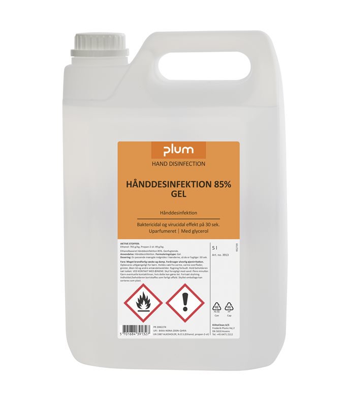 Plum handspritt gel 85% 5l