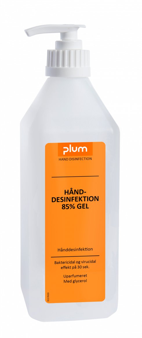 Plum handspritt gel 85% 600ml m.dælu