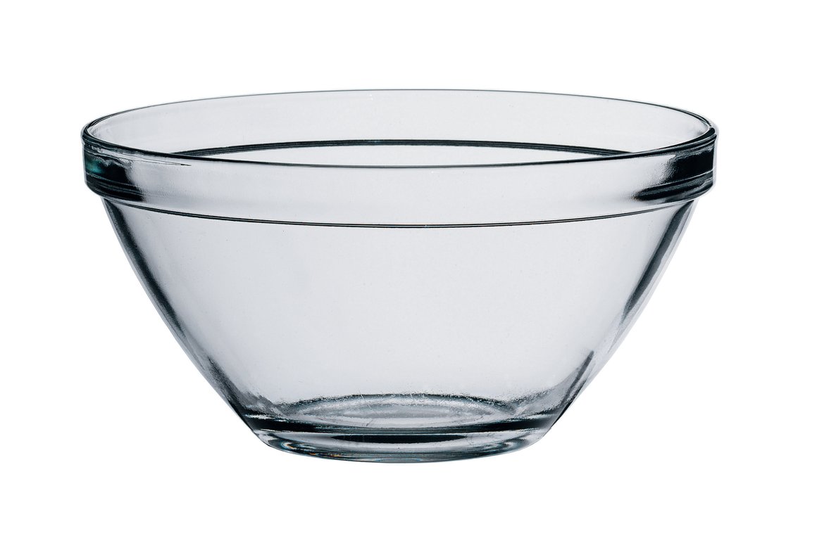 Skál Pompei glær 17cm 6stk