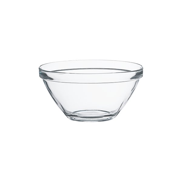 Skál Pompei glær 8cm 6stk