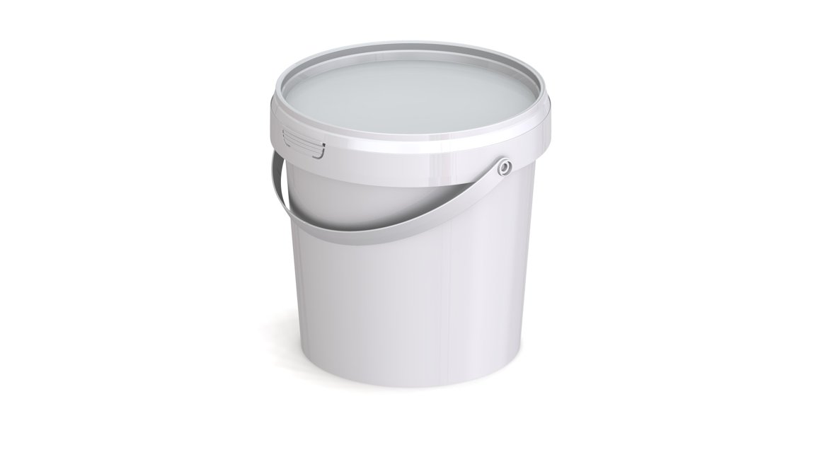 Plastfata með loki 1,2l