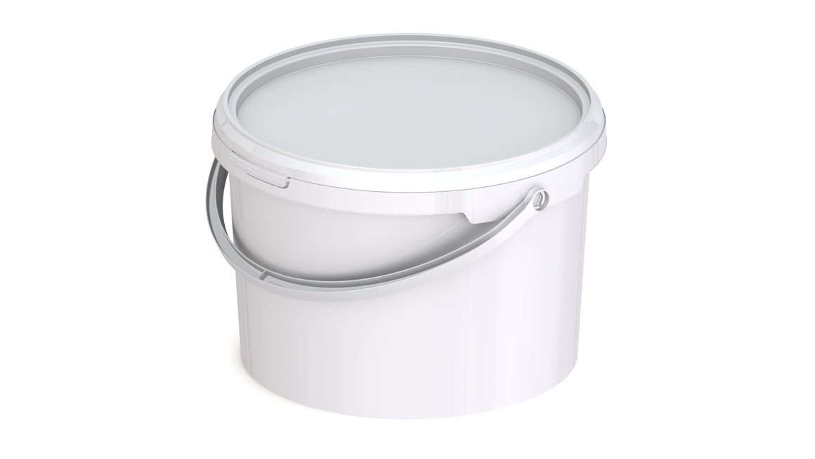 Plastfata með loki 4l