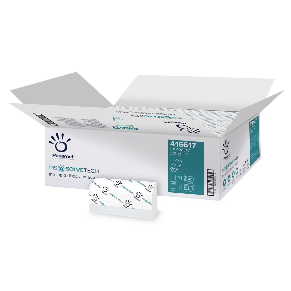 Papernet Dissolve tech Z-fold 2 laga 4000stk H2