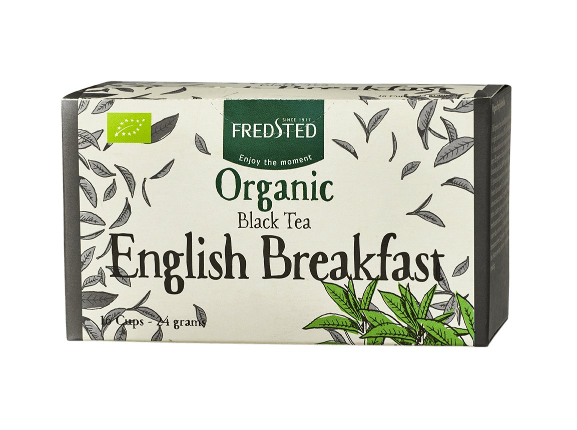 Fredsted te organic English breakfast 16stk