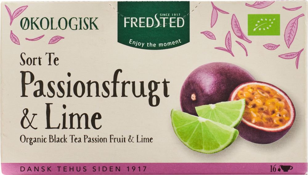 Fredsted te organic passionfruit&lime 16stk