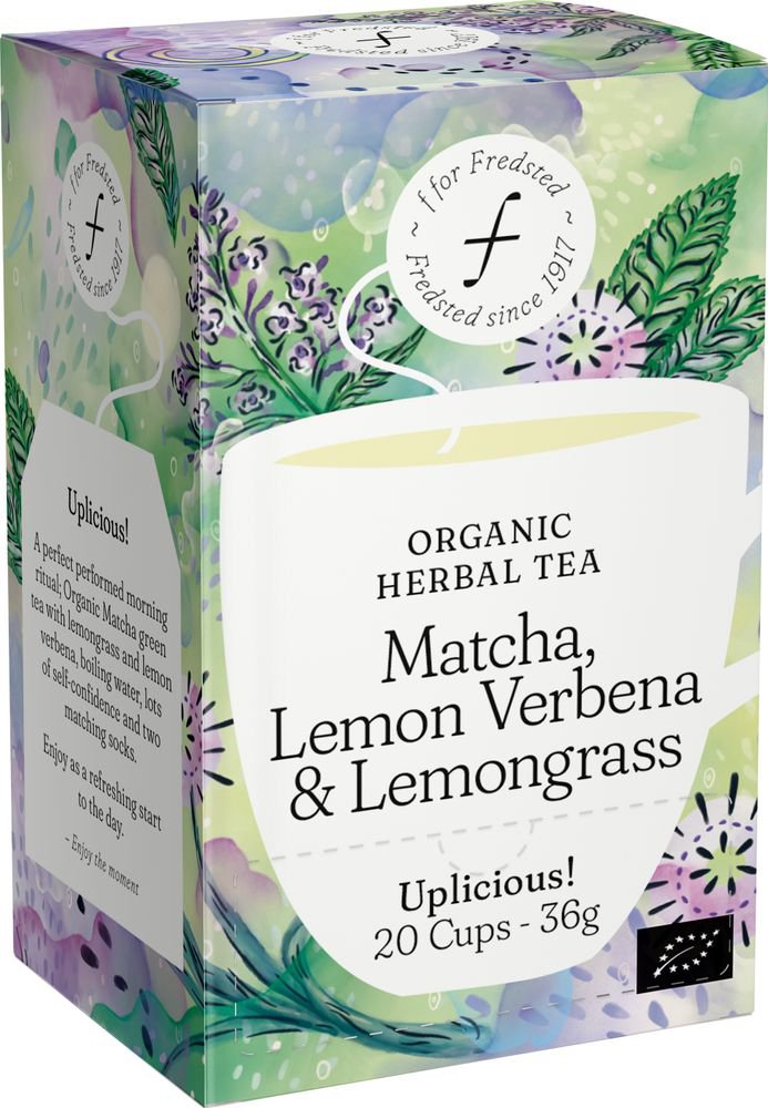 Fredsted te organic matcha,lemon verbena&lemongrass 20stk