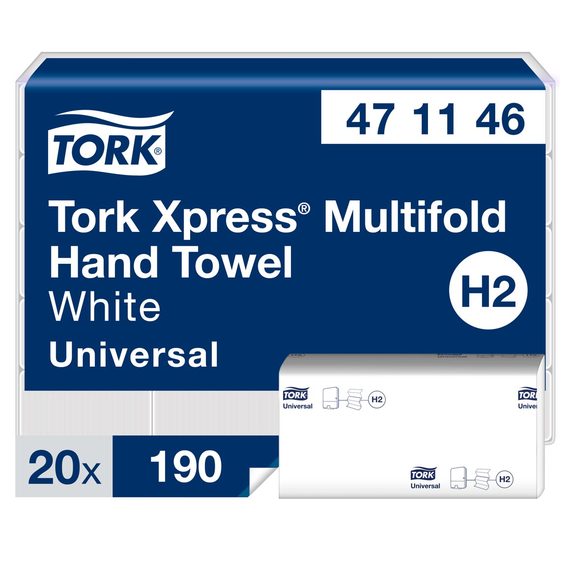 Tork Xpress® Multifold 2l 3800stk E H2
