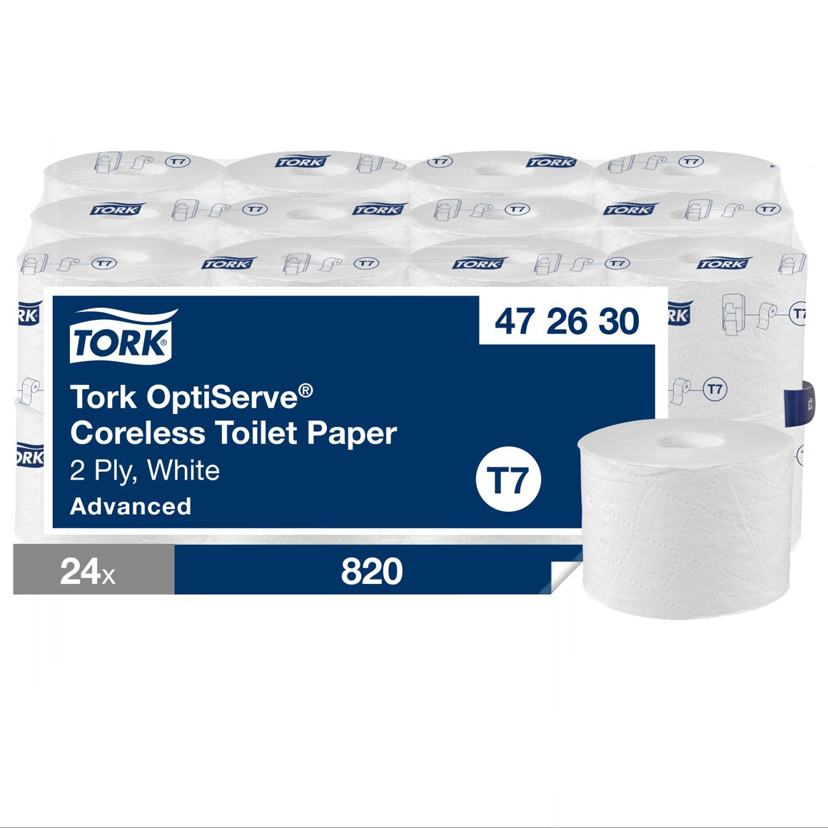 Tork WC pappír Optiserve Coreless 2l 24rl T7