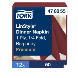 Tork serv. LinStyle 39cm burg. 50stk