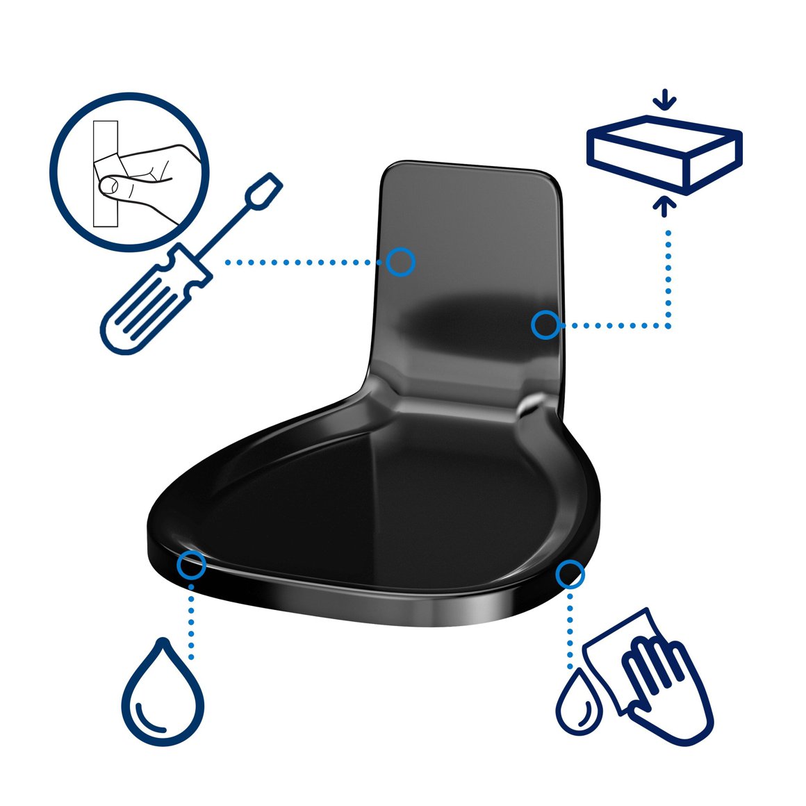 Tork Dropaskál S4 svört