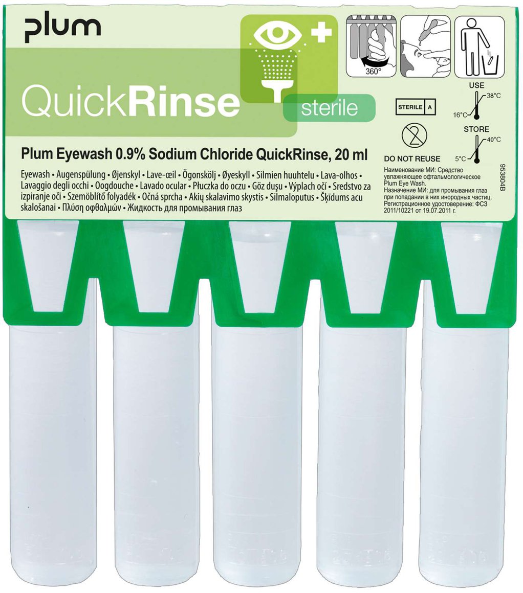 Plum augnskol ampúlur QuickRinse 5stk
