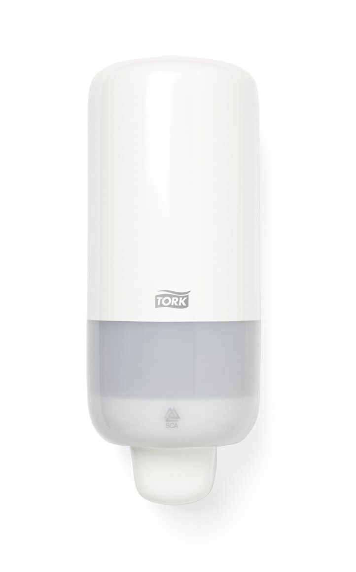 Tork sápu- og handsprittskammtari hvítur S4