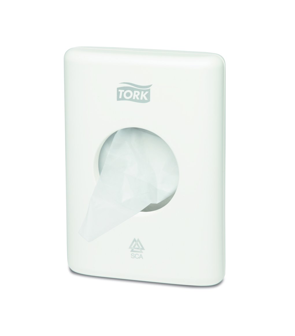 Tork skammtari f. dömubindapoka (L) hvítur