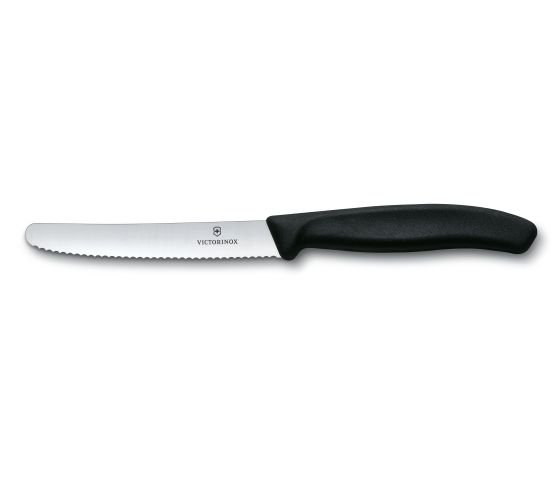 Victorinox borðhnífar 11cm svartir, 2stk